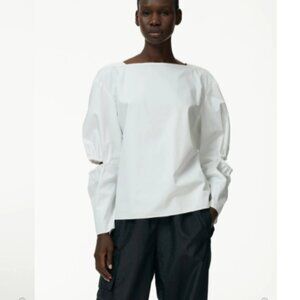 TIBI POPLIN SPLIT SLEEVE TOP SIZE 12